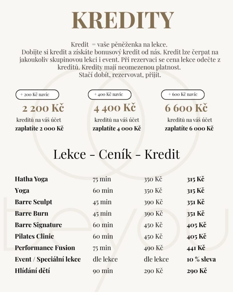 Jaké výhody poskytuje kreditový systém v beyou?